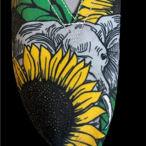groove Shoes - Groove Women's Elephant Sunflower Flats Slip On Boho Shoes